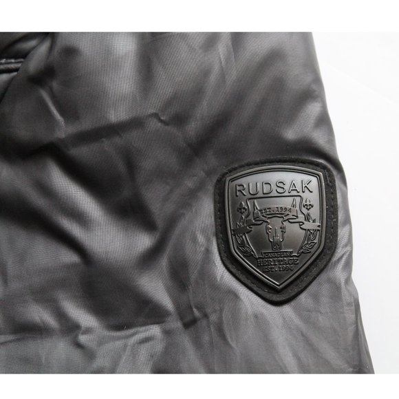 Rudsak Sophie Down Coat with Leather Belt / Small / Grey Black Down - Picture 11 of 16